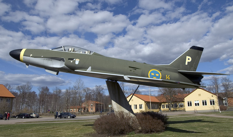 Swedish Air Force Attack Aircraft A 32A - SAAB A 32A Lansen