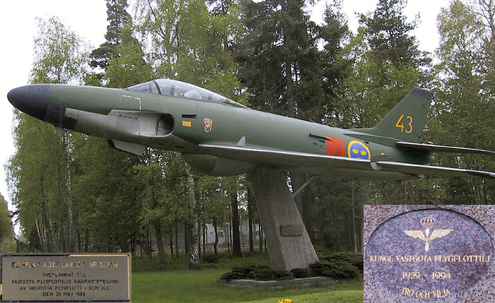 Swedish Air Force Attack Aircraft A 32A - SAAB A 32A Lansen