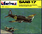 Marivox plastic model kit of SAAB 17