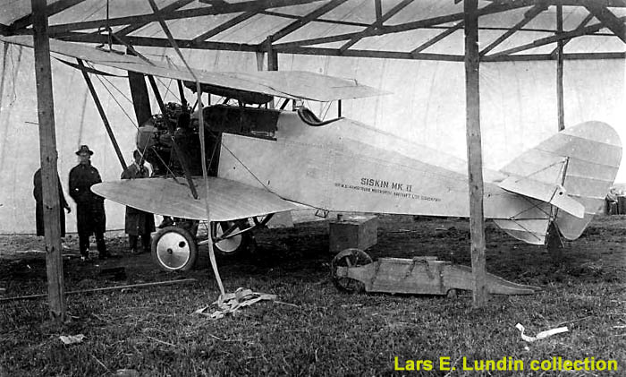 Amstrong Withworth Siskin Mk IIA - here exhibited at ILUG 1923 at Gothenburg / Gteborg Sweden