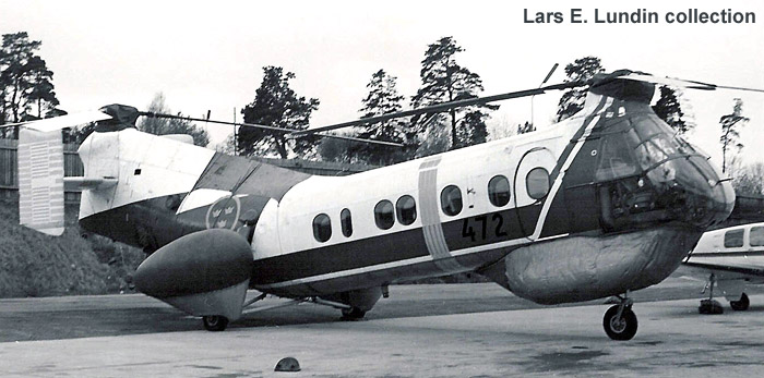 Swedish Navy Helicopter HKP 1 Vertol 44