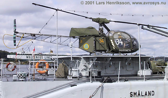 HKP 2 Alouette II  - Helicopter for the Swedish Navy, Army and Air Force.