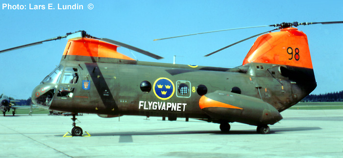 Swedish Air Force Helicopter HKP 4A - Boeing Vertol 107