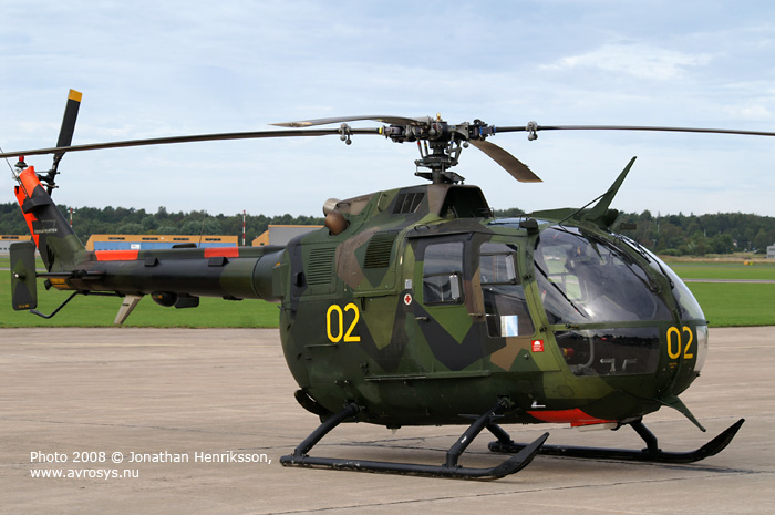 Swedish Armed Forces helicopter HKP 9 MBB BO 105 CBS