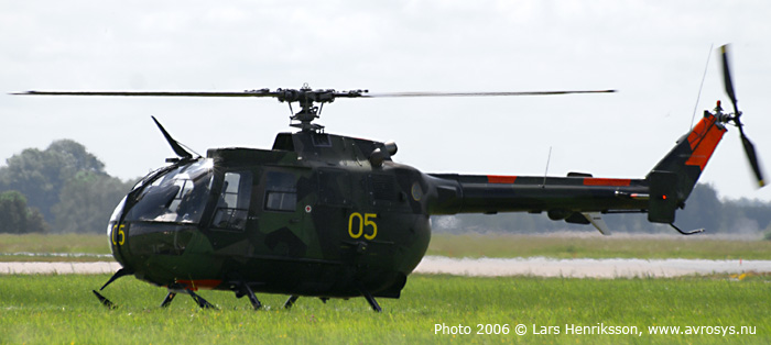 Swedish Armed Forces helicopter HKP 9 MBB BO 105 CBS