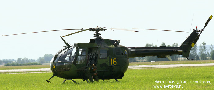 Swedish Armed Forces helicopter HKP 9 MBB BO 105 CBS