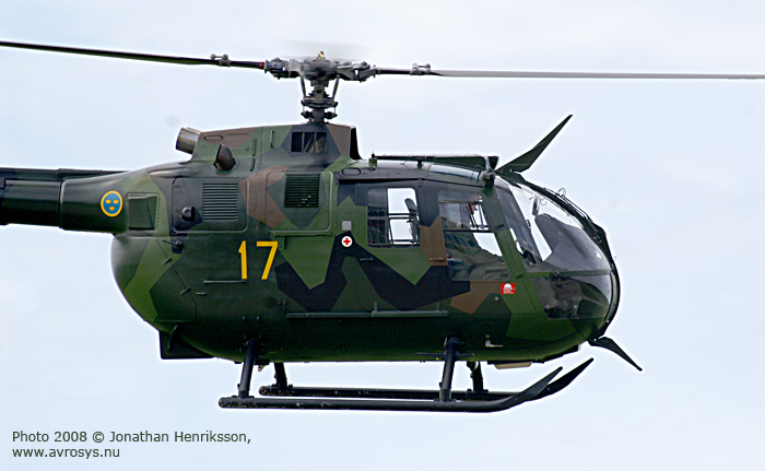 Swedish Armed Forces helicopter HKP 9 MBB BO 105 CBS