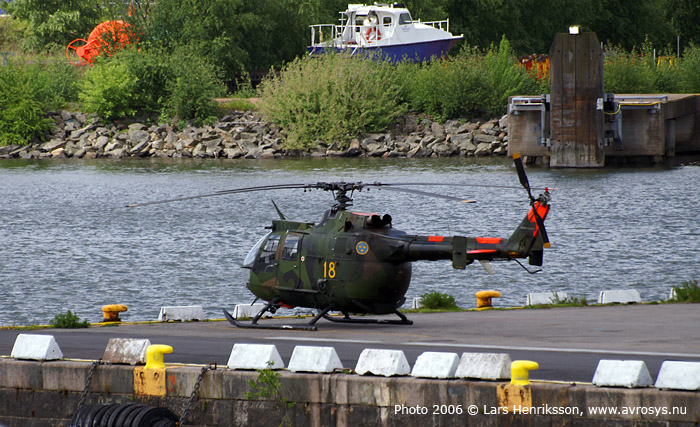 Swedish Armed Forces helicopter HKP 9 MBB BO 105 CBS