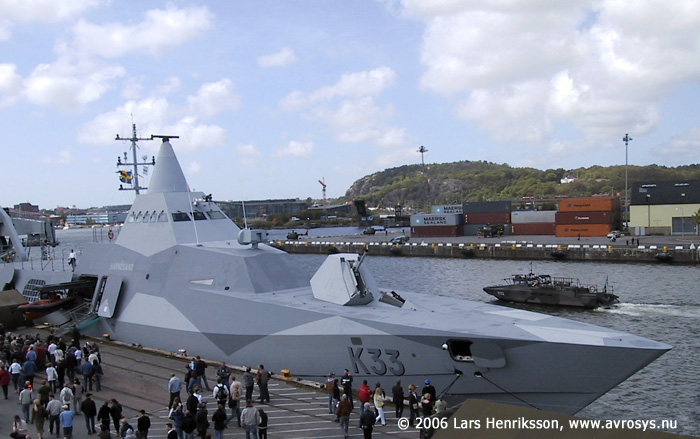 Corvette HMS Hrnsand, Swedish Navy.  2006 Lars Henriksson, www.avrosys.nu.