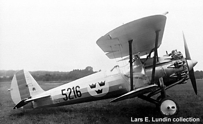 Swedish Air Force Fighter J 7 Bristol Bulldog