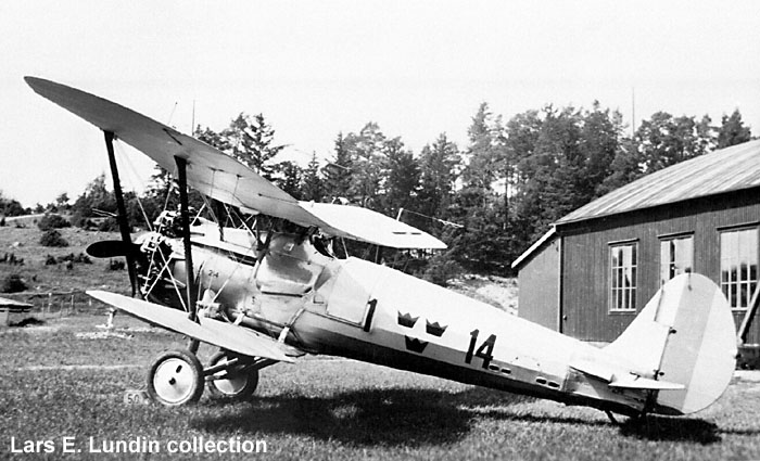 Swedish Air Force Fighter J 7 Bristol Bulldog