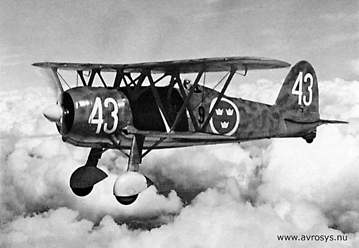 Swedish Air Force J 11 FIAT C.R. 42 # 2543. Erik Svensson collection.