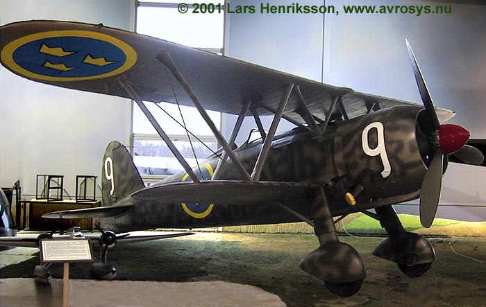 Swedish Air Force J 11 FIAT C.R. 42 # 2543. Photo Lars Henriksson.