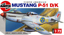Airfix model kit of J 26 /North American Mustang P-51 D/K in scale 1:72.