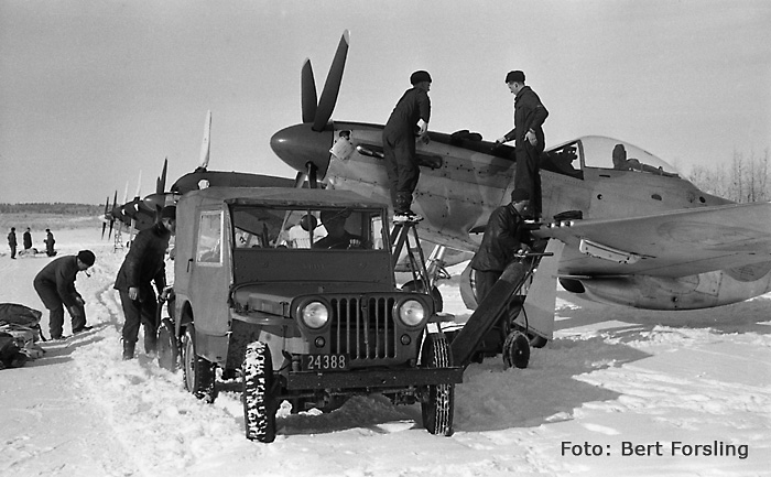 Swedish fighter aircraft J 26 - North American P-51 Mustang