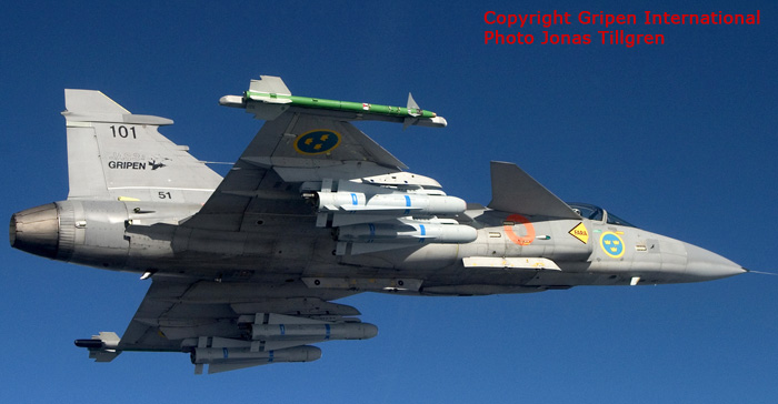 Swedish Air Force JAS 39 Gripen # 39-101 (test aircraft)