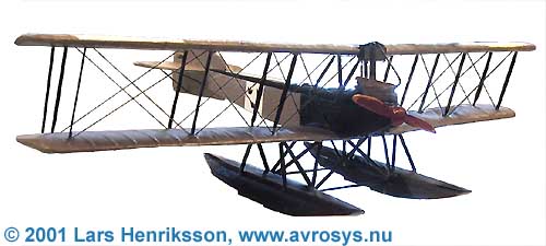 Model of Swedish Navy Reconnaissance Aircraft Friedrichshafen FF 49C