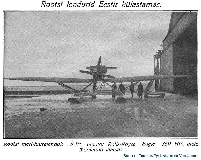 Hansa No. 42 visiting Tallin  on the 29th of March 1925. From the Estonian magazine "Sdur".