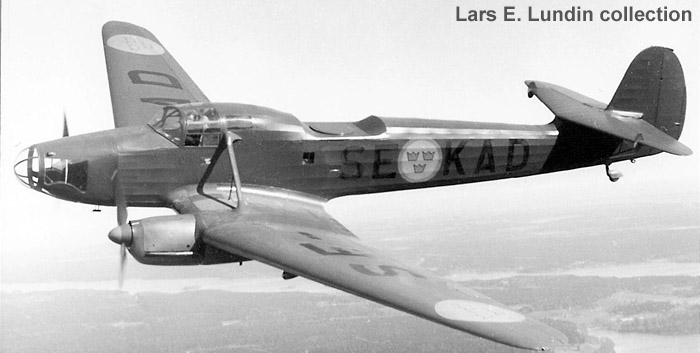 Swedish Photo Mapping Aircraft P 6 Focke-Wulf Fw 58 Weihe