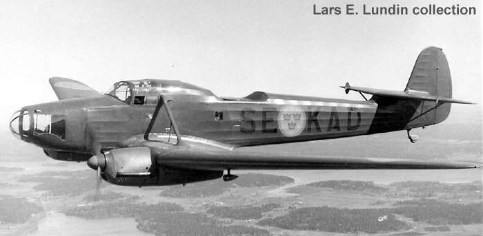 Swedish Photo Mapping Aircraft P 6 Focke-Wulf Fw 58 Weihe