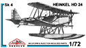 Vacuform kit of Sk 4 - Heinkel HD 24 -  by Broplan, Poland. Scale 1:72. Click on thumbnail for larger image.