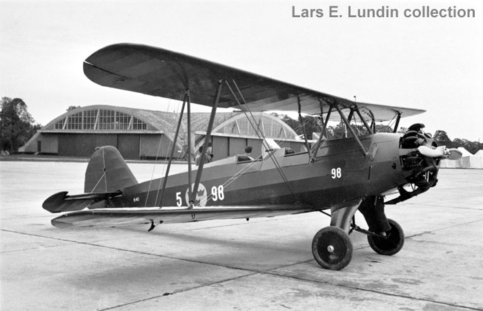 Swedish Air Force Trainer Aircraft Sk 12 Focke-Wulf Fw 44 Stieglitz