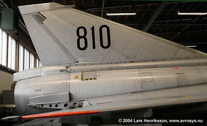 Swedish Air Force trainer aircraft SK 35C SAAB Draken