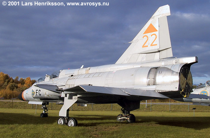 Swedish Air Force trainer aircraft SK 37 SAAB Viggen