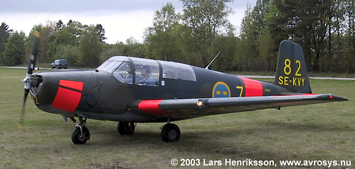 Swedish Air Force trainer aircraft SK 50 SAAB Safir