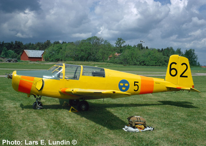 Swedish Air Force trainer aircraft SK 50 SAAB Safir