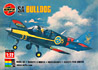 Airfix plastic model kit of Swedish Trainer/Army Aircraft Scottish Aviation Bulldog SK61/FPL61