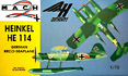 MACH plastic model kit to Swedish Air Force Reconnaissance Floatplane S 12 - Heinkel He 114