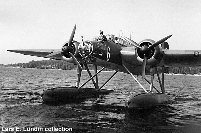 Swedish Air Force torpedo bomber T 2 Heinkel He 115
