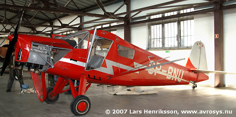 RWD 13 SP-BNU being restored at Muzeum Lotnictwa Polskiego w Krakowie