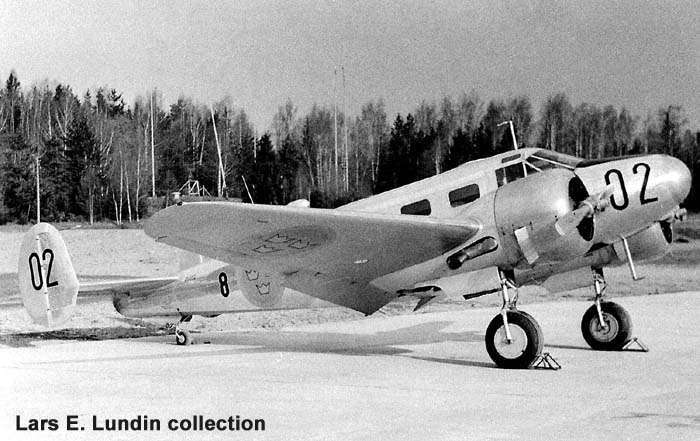 Swedish Air Force Transport Aircraft Tp 45 Beechcraft 18S