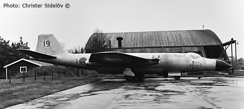 Swedish Airforce Aircraft TP 52 English Electric Canberra # 52001. Photo Christer Sidelv.