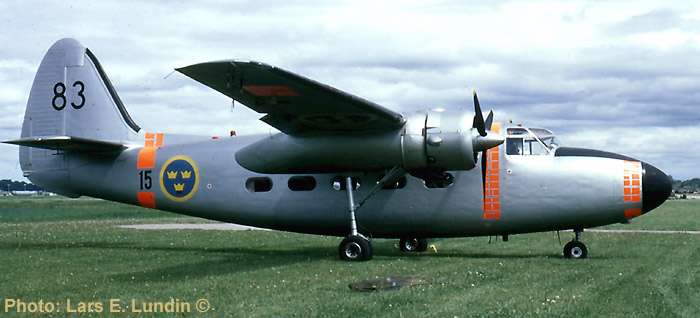 Swedish Air Force aircraft TP 83 Hunting Percival Pembroke  Lars E Lundin