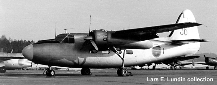 Swedish Air Force aircraft TP 83 Hunting Percival Pembroke - Lars E Lundin collection