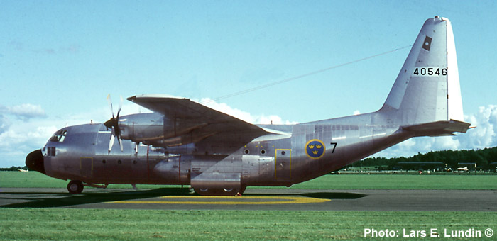 Swedish Air Force Transport Aircraft TP 84 Lockheed Hercules