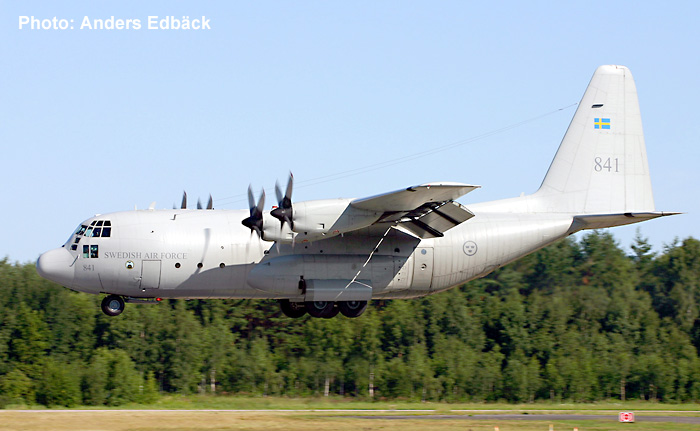 Swedish Air Force Transport Aircraft TP 84 Lockheed Hercules