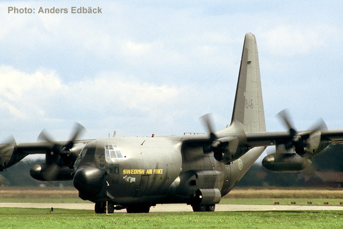 Swedish Air Force Transport Aircraft TP 84 Lockheed Hercules