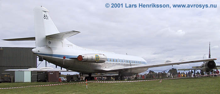 Swedish military ELINT aircraft TP 85 (Caravelle). Photo Lars Henriksson, www.avrosys.nu