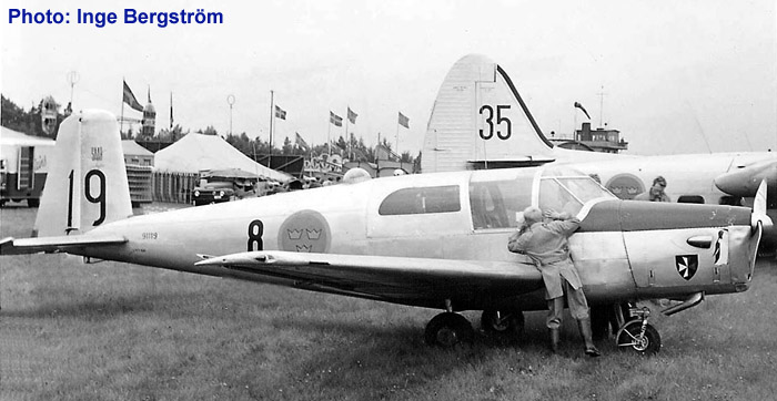 Swedish Air Force transport aircraft TP 91 SAAB 91
