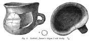 Earthenware vessel, earlier Iron Age. Greby, Sweden. - Lerkrl frn Greby i Bohusln.  ldre jrnlder. - Size 2845 x 1283 pixels.
