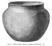 Large earthenware vessel, earlier Iron Age. Greby, Sweden. - Lerkrl frn Greby i Bohusln.  ldre jrnlder. - Size 2300 x 2200 pixels.