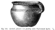 Earthenware vessel, Iron Age. Naverstad, Sweden. -Lerkrl frn Naverstad i Bohusln. Jrnlder. - Size 2110 x 1159 pixels.