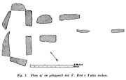 Ground plane of passage grave, Valla, Sweden. Stone Age. - Size 2500 x 1600 pixels