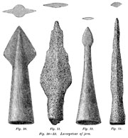 Lance points of iron. Middle Age. Ragnhildsholmen Castle, Gothenburg, Sweden. - Lansspetsar av jrn. Medeltiden. Ragnhildholmens slottsruin, Bohusln. - Size 2600 x 2800 px.