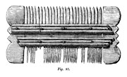 Comb of bone. Ragnhildholmen Castle, Gothenburg, Sweden. Middle Age. Size 2300 x 1400 pixels