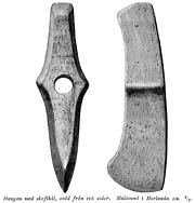 Axe of stone. Stone Age. Morlanda, Orust, Sweden. - Size 2300 x 2400 pixels.